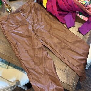 Avec les filles faux leather pants size medium